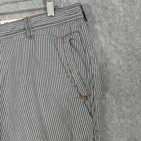 Tommy Bahama Jean Shorts Mens 38 Blue Striped Relaxed Stretch Beach Outdoor 9" - Picture 8 of 14